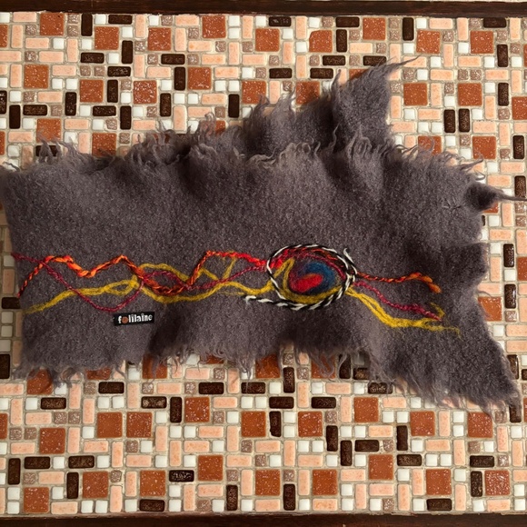 Folilaine Shibori Wool Scarf Wrap - Picture 3 of 3